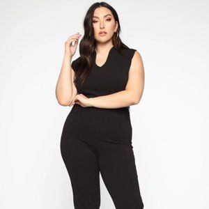 Fashion Nova More To Love Jumpsuit - Black